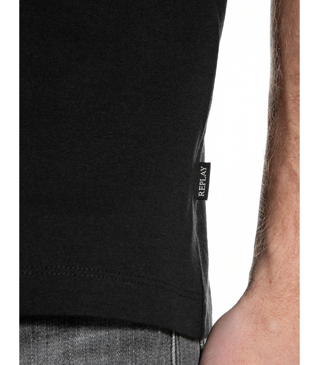 ベーシックジャージープリント Tシャツ 詳細画像 ブラック 4